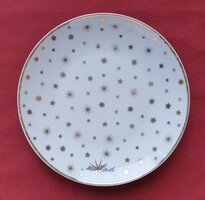 Karácsonyi Miss Étoile francia porcelán tányér kistányér csillag mintával
