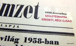 1958 december 25  /  Magyar Nemzet  /  Ssz.:  24445