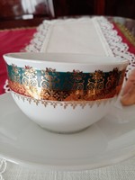 Régi jelzett csehszlovák HZ  porcelán  talpas szószos tál