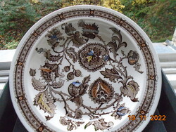 Neoreneszánsz JACOBEAN mintával mély tányér az angol Ridgway cégtől 22 cm