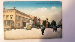 Berlin, Palais Kaiser Wilhelm I, omnibusz, életkép, 1913, régi képeslap
