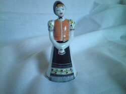 Hollóháza porcelain matyó girl figure is small