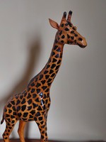 Giraffe covered in African leather 50 cm