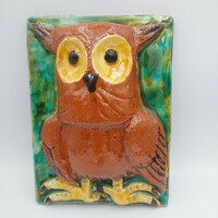 Applied arts company ceramic owl wall decoration