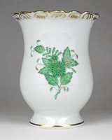 1L200 Herend porcelain vase with green Appony pattern, 12 cm