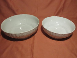 2 pcs white zsolnay bowl
