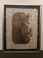 ! Egyiptomi fáraó profilból papiruszon - 322