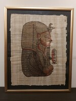 Profile of an Egyptian pharaoh on papyrus 322
