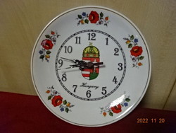 Kalocsa porcelain clock, diameter 19.5 cm. Its condition is new. He has! Jokai.