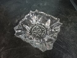 Retro lead crystal ashtray 14x14cm