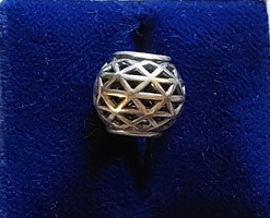 Pandora charm with geometric pattern