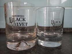 2db Black Velvet whiskys pohár 2.