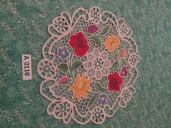 A0110 Kalocsa embroidered lace tablecloth 24cm