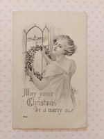 Régi karácsonyi képeslap 1912 H. A. Weiss művészi rajz levelezőlap