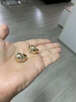 18 karátos arany fülbevaló brill kövekkel