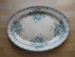 Antique gothenburg anna faience bowl 24.5 x 34.5 cm