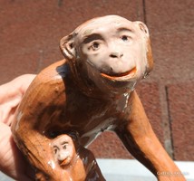 Kornfeld János iparművész kerámia majom
