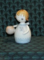 Angyalka - Aquincumi aqua festésű porcelán