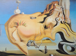 Salvador Dali: A nagy maszturbátor (ofszet nyomat keretezve, 54×44 cm)