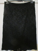 Zara, black lace skirt with silk lining, size m