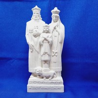 Collector's rarity! Jenő Drasche bory: the holy royal family porcelain 26cm. There is no minimum bid price!