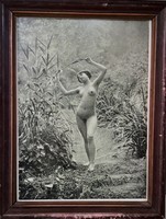 Fk/297 - old female nude photo - reprint photo