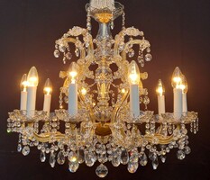 Maria Theresa style crystal chandelier with swarovski pendants