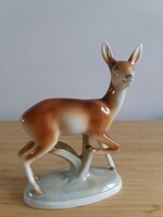 Porcelain deer figure, royal dux