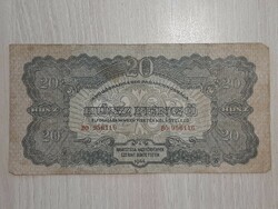 Húsz pengő 1944 A Vöröshadsereg Parancsnoksága  20 pengő
