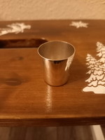 Apró régi ezüstözött pohárka (3,5x3,1 cm)