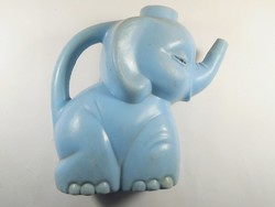 Retro játék műanyag kék elefánt locsoló virág locsoló viráglocsoló - 1960-1970-es évekből
