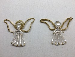Angel Christmas tree decoration made of pearls/pc (5.)