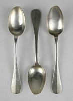 1L526 antique silver spoon with 3 Vali inscriptions 105g