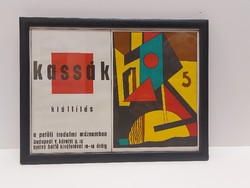 Poster for the exhibition of Lajos Kassák