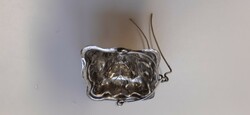 Antique French silver tea strainer gift with Zsolnay jug (collector's item)