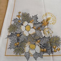 Christmas tablecloth, centerpiece, 74 x 75 cm