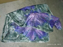 Selyemkendő vintage mintás selyem sál, valódi selyem női kendő