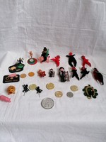 Retro New Year lucky coins, figurines, badges. 26 Pcs