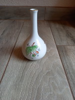 Régi hecsedli mintás herendi porcelán váza (13 cm)