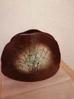 Leaf-shaped vase with leaf print by Tereza from Szemereki