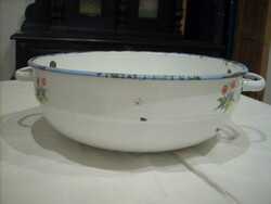 Enameled Bonyhád flower bowl