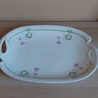 Rare collector's antique oblatt Julia Hódmezővásárhely offering bowl