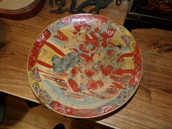 Japán szacuma tányér - szamuráj jelenettel