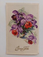 Régi képeslap virágos levelezőlap 1938