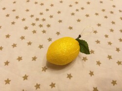 Retro styrofoam lemon Christmas tree ornament Christmas decoration