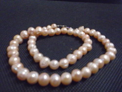 100% natural pearl necklace, eternal guarantee of originality, beautiful big eyes