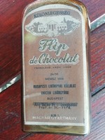 Régi Unicum Flip de chocolat likörös üveg palack