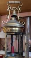 Antik réz lámpás (36 cm)