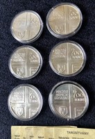 Festők 6 db ezüst érme