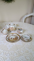 Rare jlmenau graf henneberg porcelain, tea set for one person